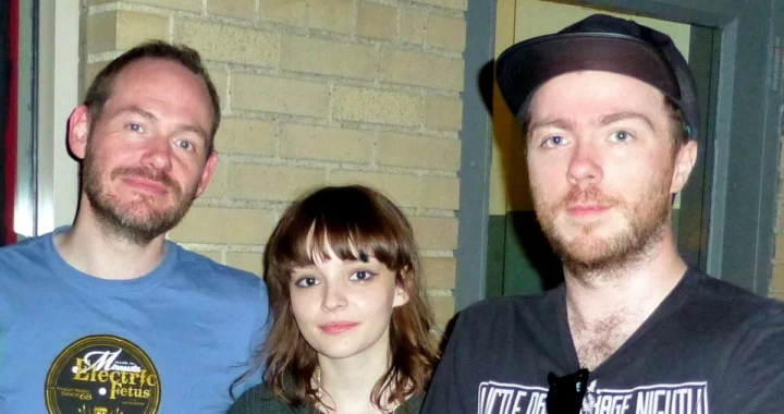 The three members of Chvrches photographed together