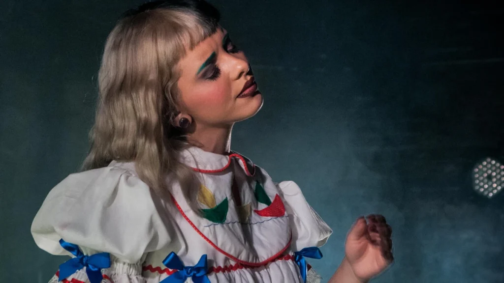 Melanie Martinez performing on stage