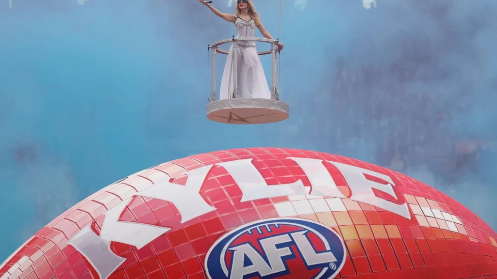 Kylie Minogue Flew Over the MCG to an Unreleased Dom Dolla Remix