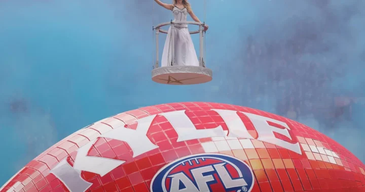 Kylie Minogue Flew Over the MCG to an Unreleased Dom Dolla Remix